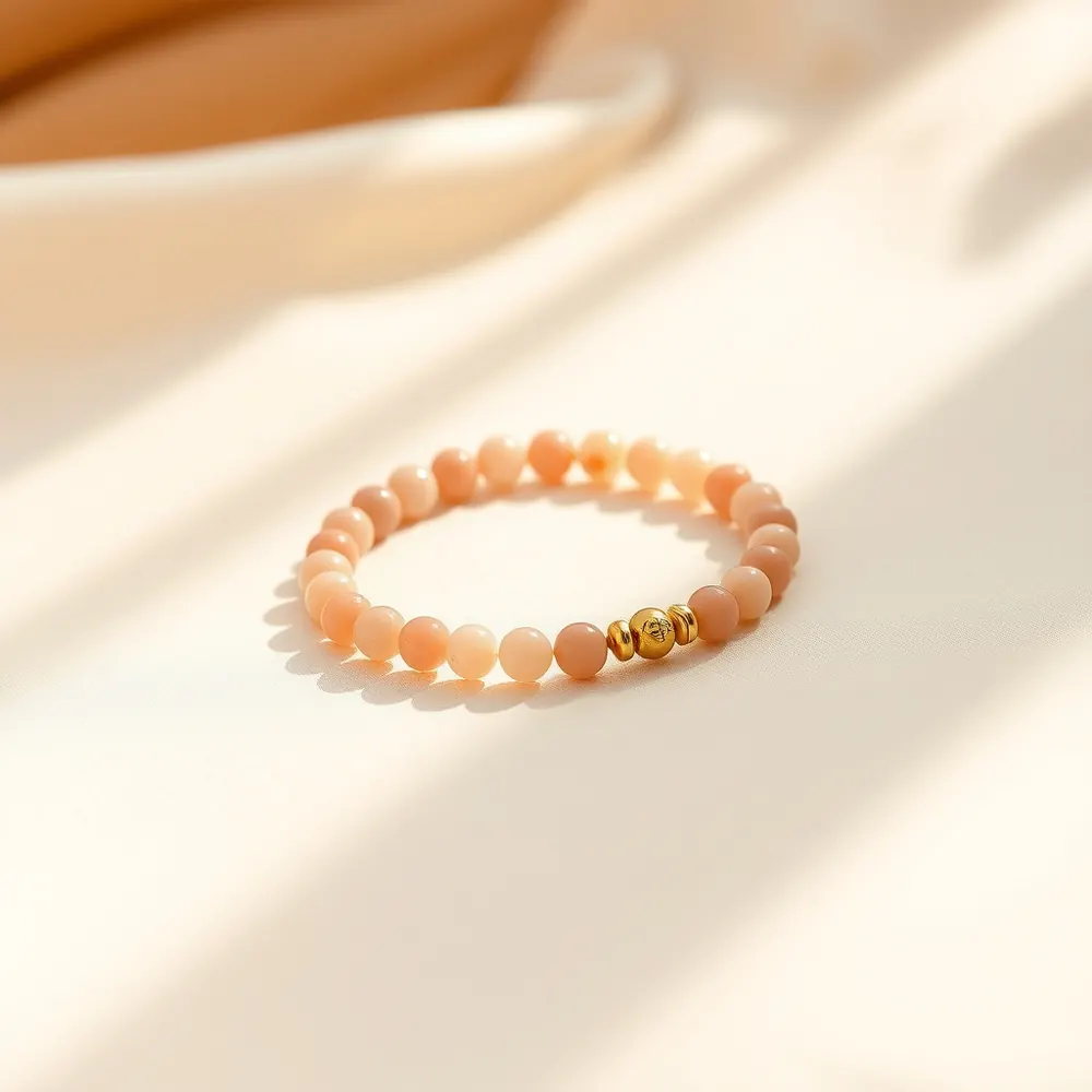 Perles de Roche — MiMZEI, bracelet pierres naturelles & acier doré